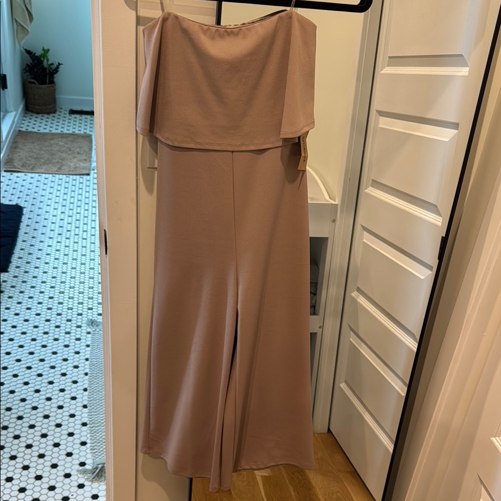 Elegant Tan Jumpsuit